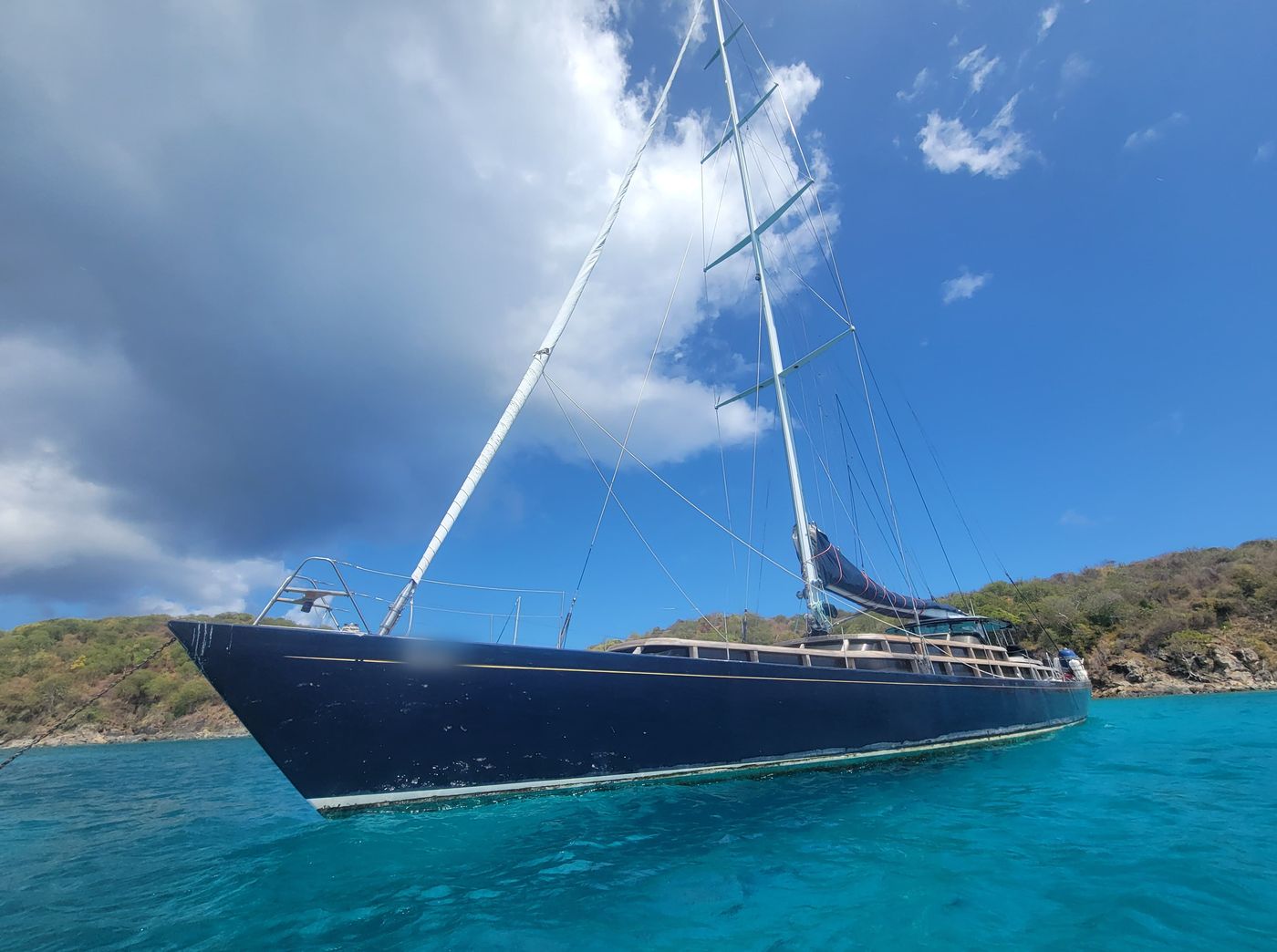Lauren L at anchor in the Virgin Islands